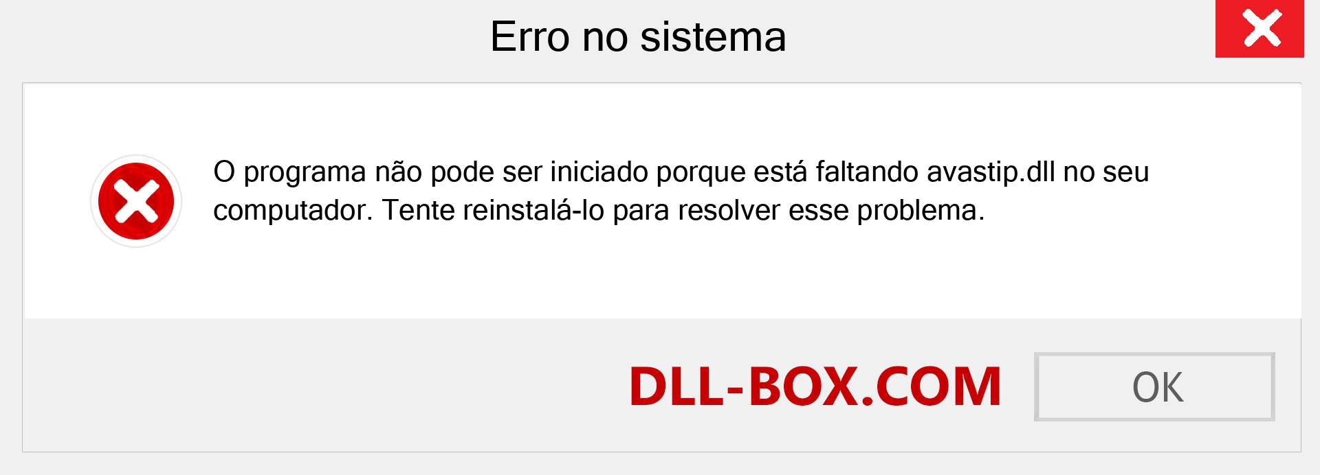 Arquivo avastip.dll ausente ?. Download para Windows 7, 8, 10 - Correção de erro ausente avastip dll no Windows, fotos, imagens